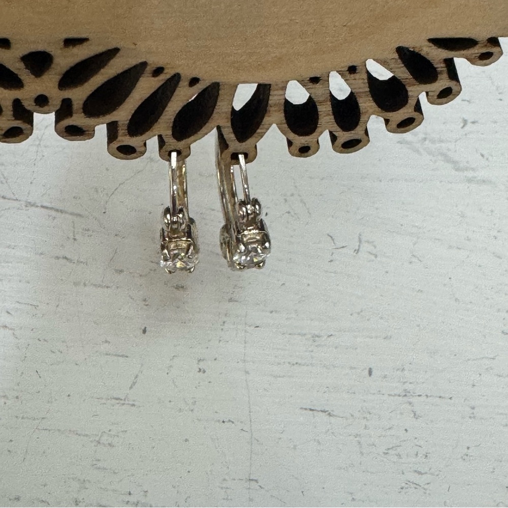 Vintage Sterling Silver 925 JCM Hinged Hoop Earrings - Picture 4 of 11